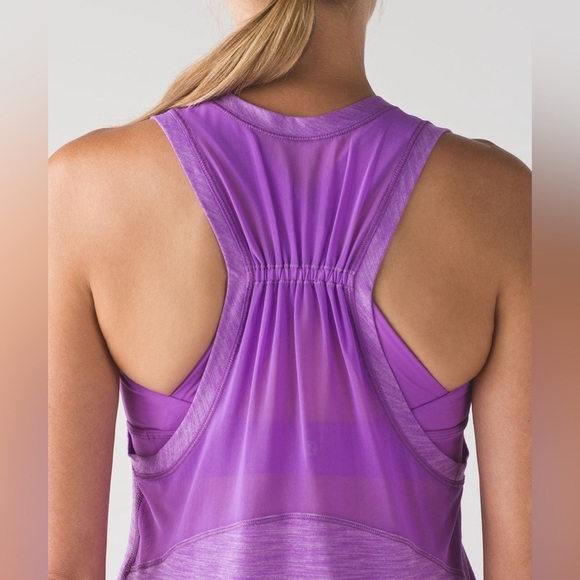 Lululemon Work The Circuit Tank in Heathered Moonlit Magenta / Moonlit Magenta 4 - Picture 3 of 8